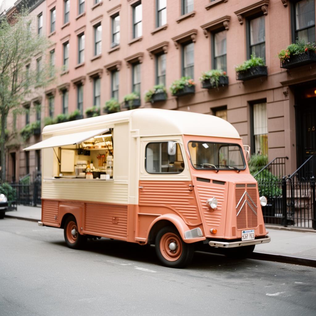 The Early Bird truck on a West Village street